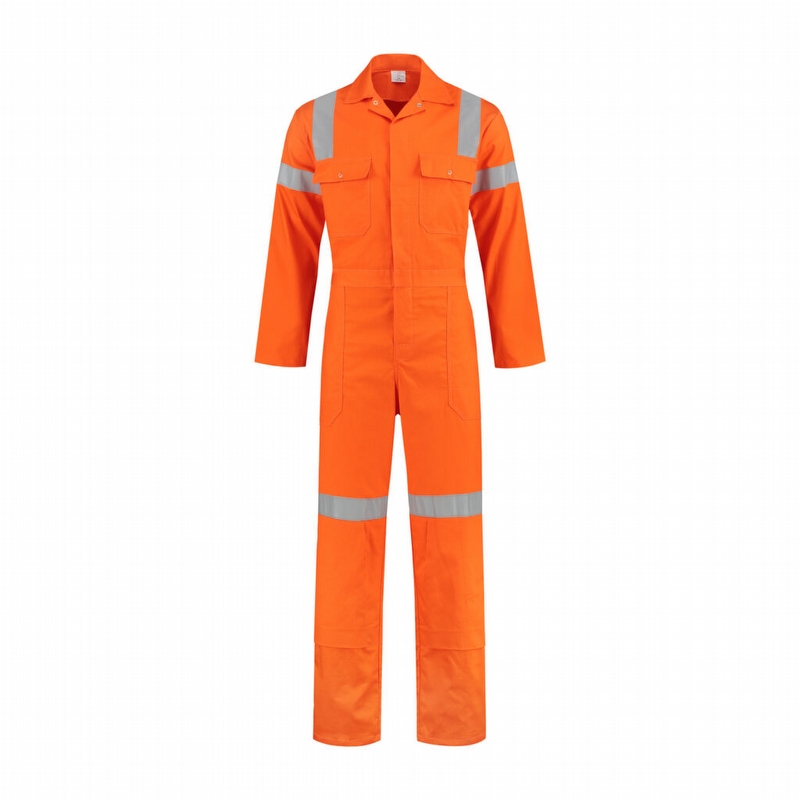 Drukkn.overall HiVis kat. oranje